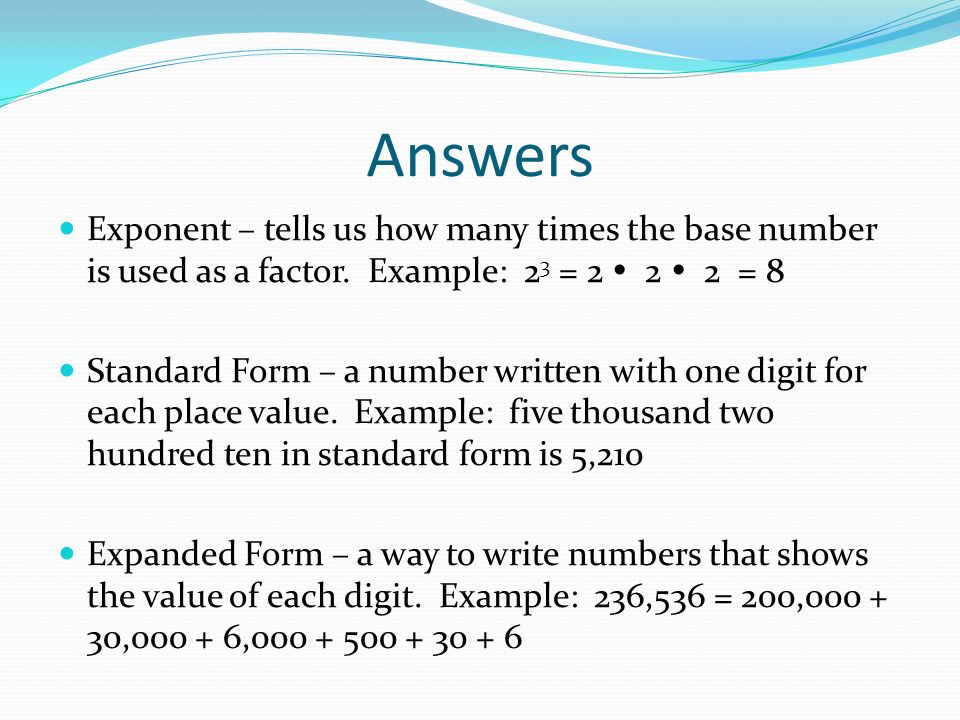 Write as a base 10 number